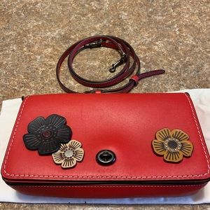 Coach custom Dinky purse - red